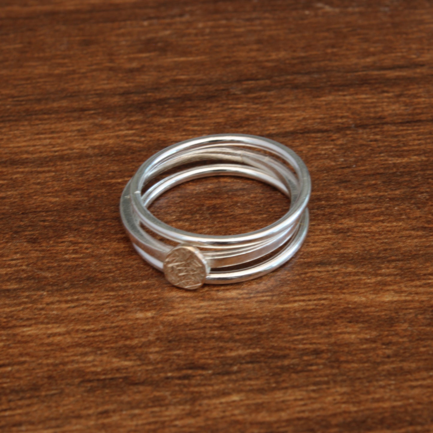 Sterling silver stacker ring