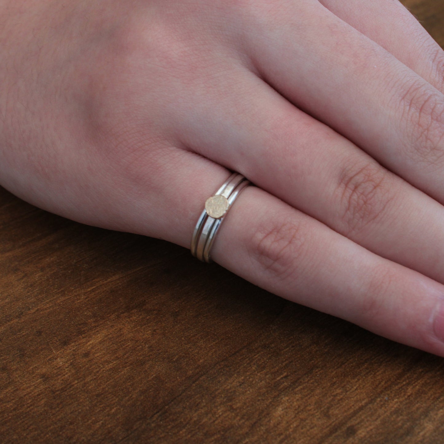 Sterling silver stacker ring