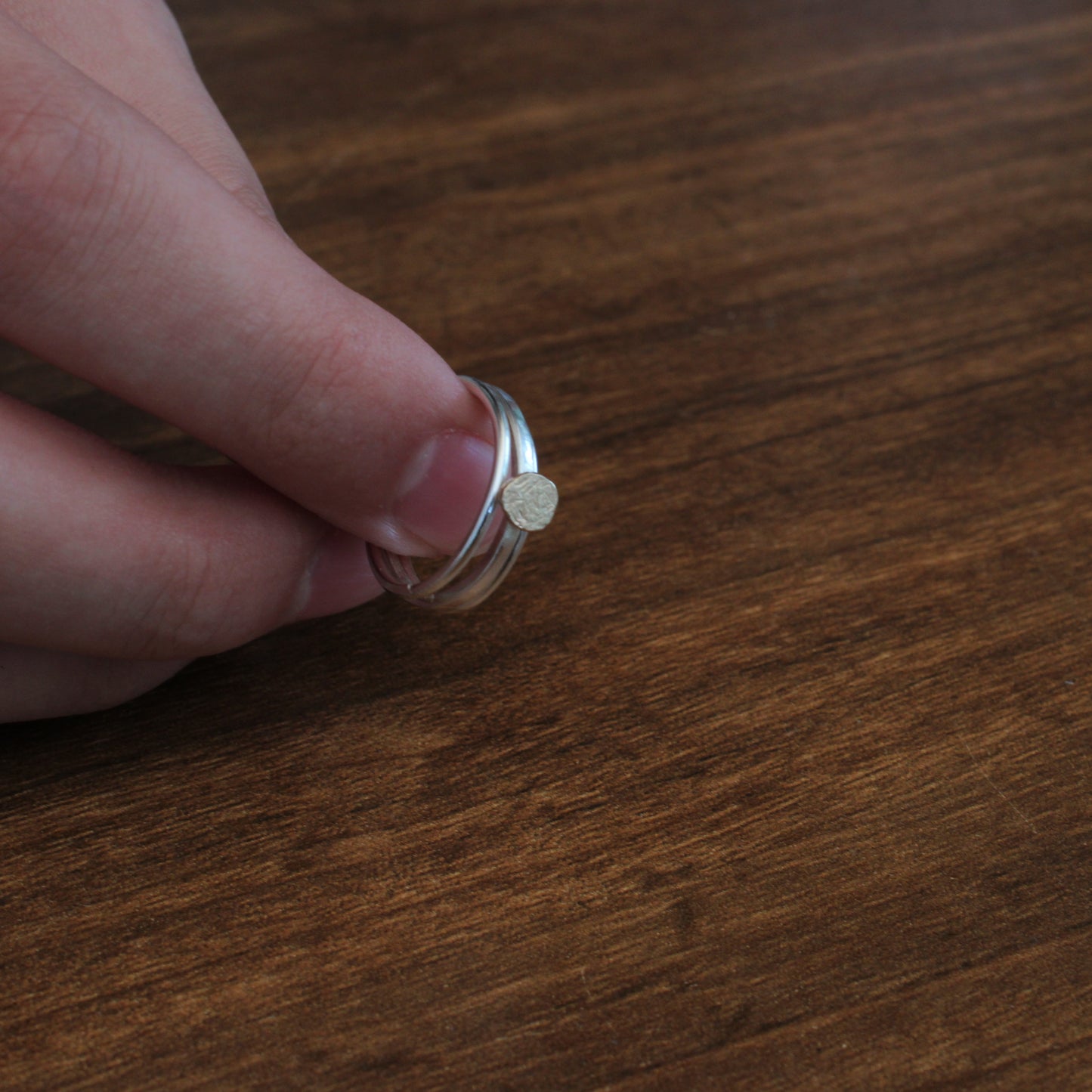 Sterling silver stacker ring