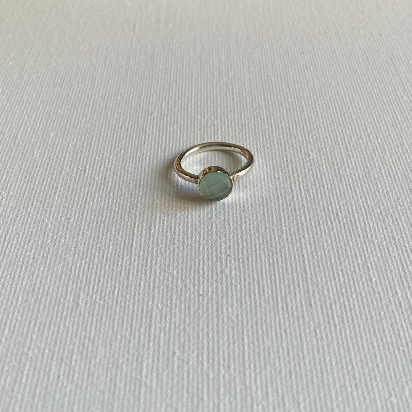 Aqua Chalcedoney Ring